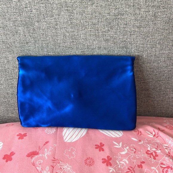 Fancy dinner/party/graduation bag for ladies in royal blue - Picture 3 of 4